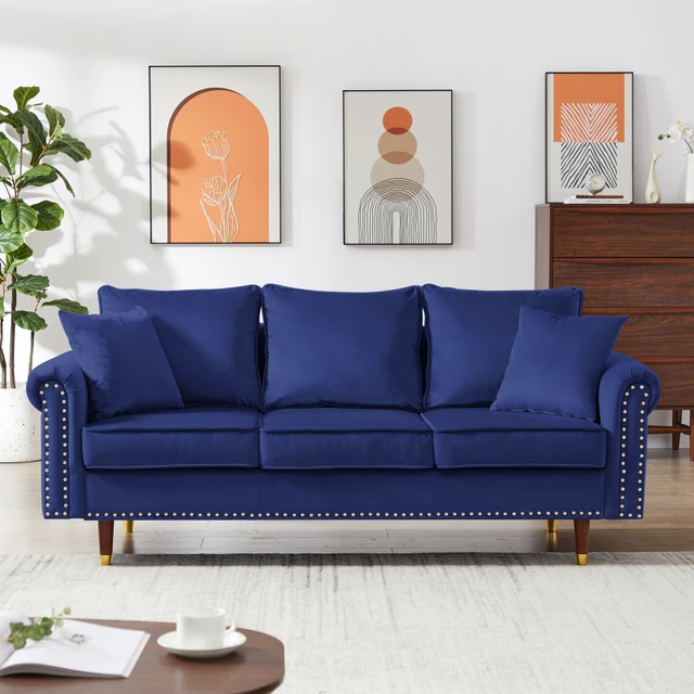 blue sofa living room ideas