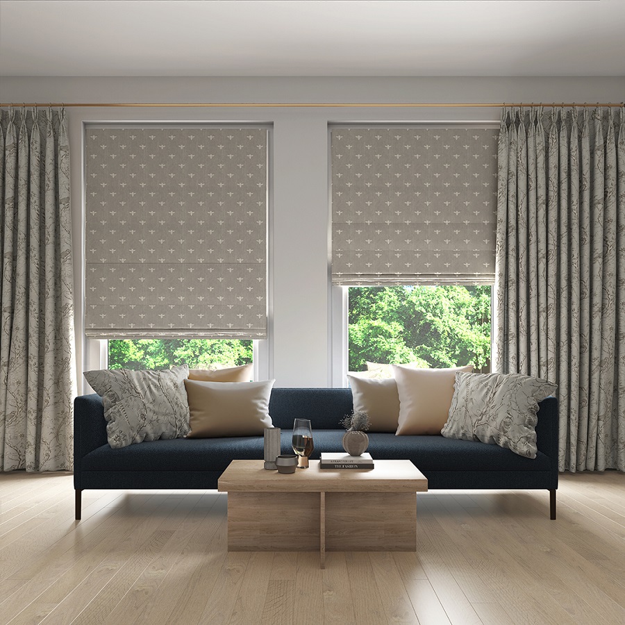 blinds with curtains