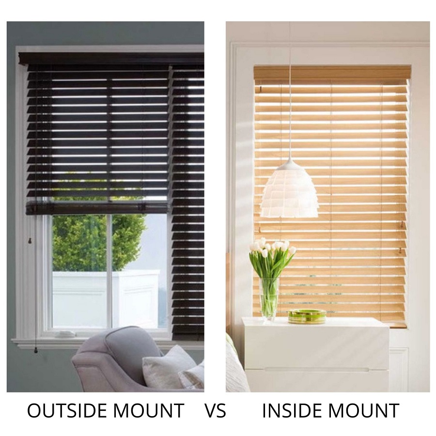 inside vs outside mount blinds