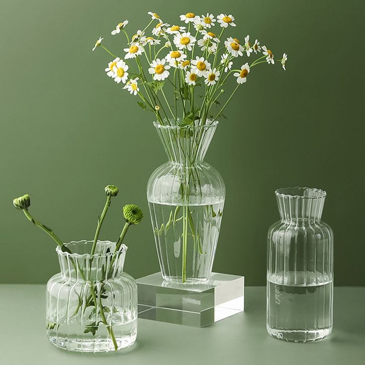 glass flower vases