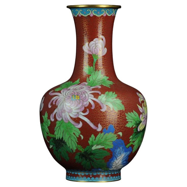 cloisonne vase