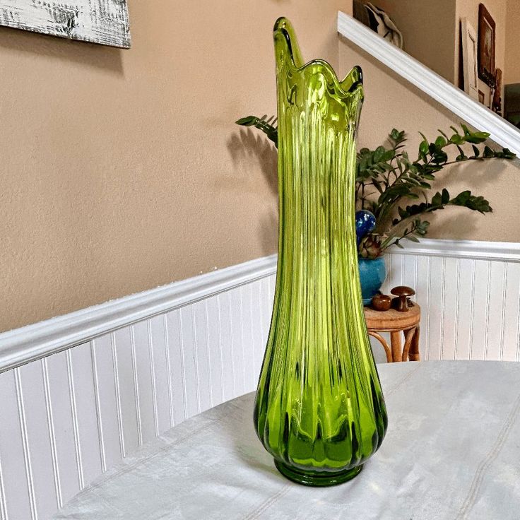 Green vase